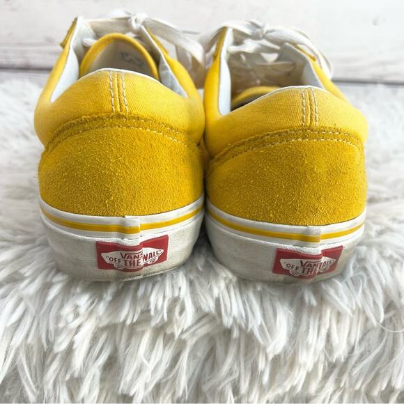 Vans Bright Yellow White Sneakers Unisex 8.5 Men - 10 Women - Picture 5 of 9